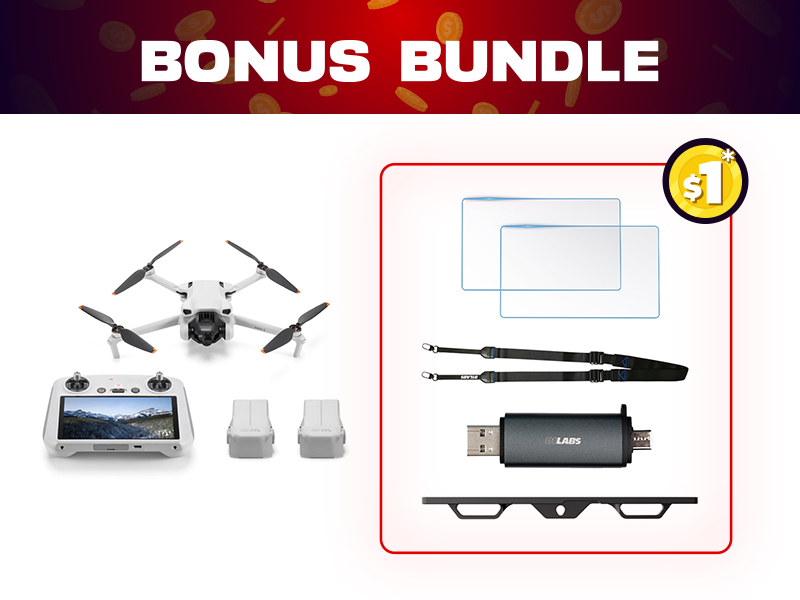 DJI Mini 3 Fly More Combo + $1 Bonus Bundle